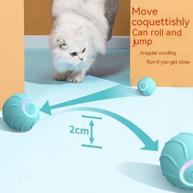 Smart Interactive Pet Ball – Automatic Rolling Toy for Dogs & Cats (Keeps Pets Active & Entertained)