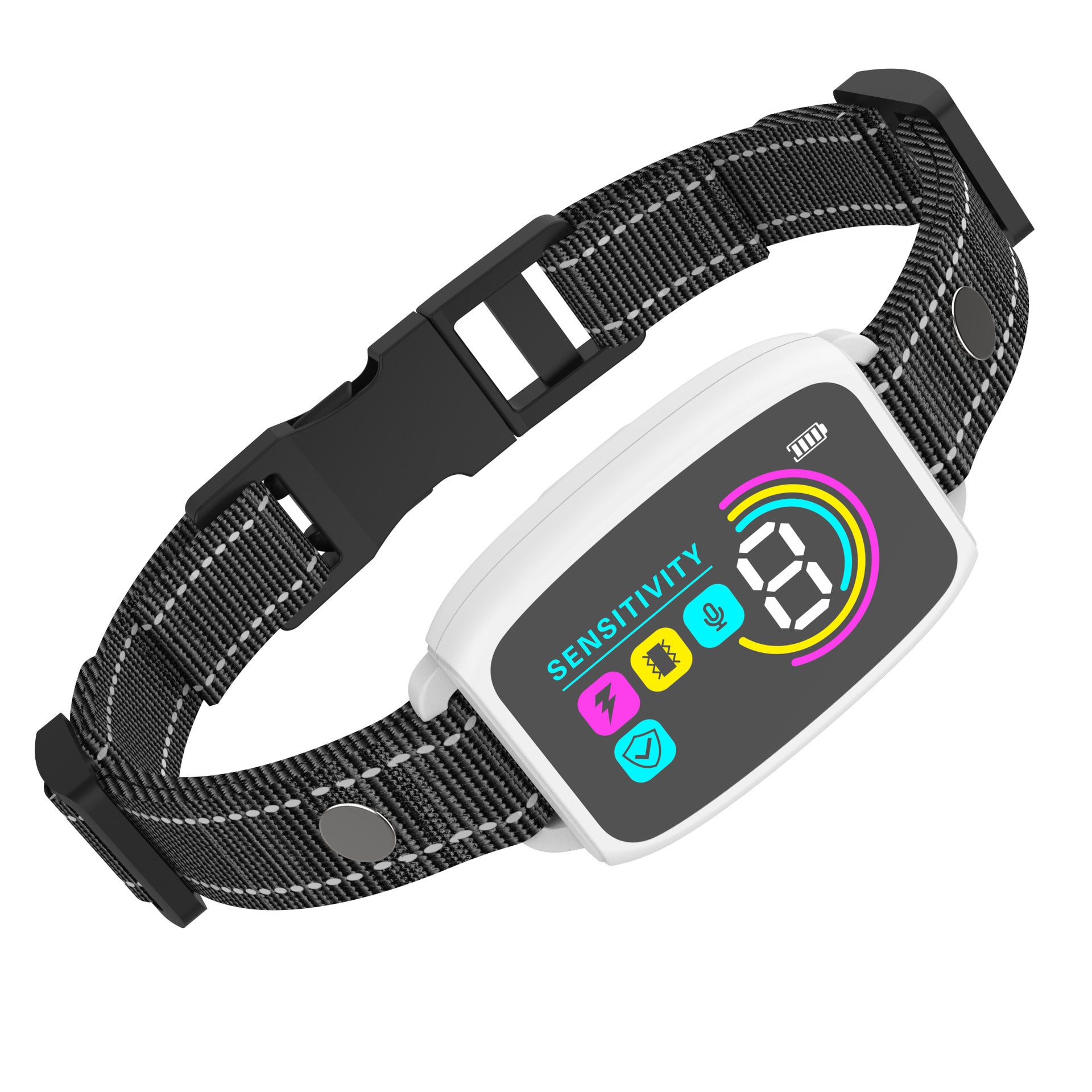 Smart Anti-Barking Dog Collar – Rechargeable, Waterproof Bark Control with Digital Display
