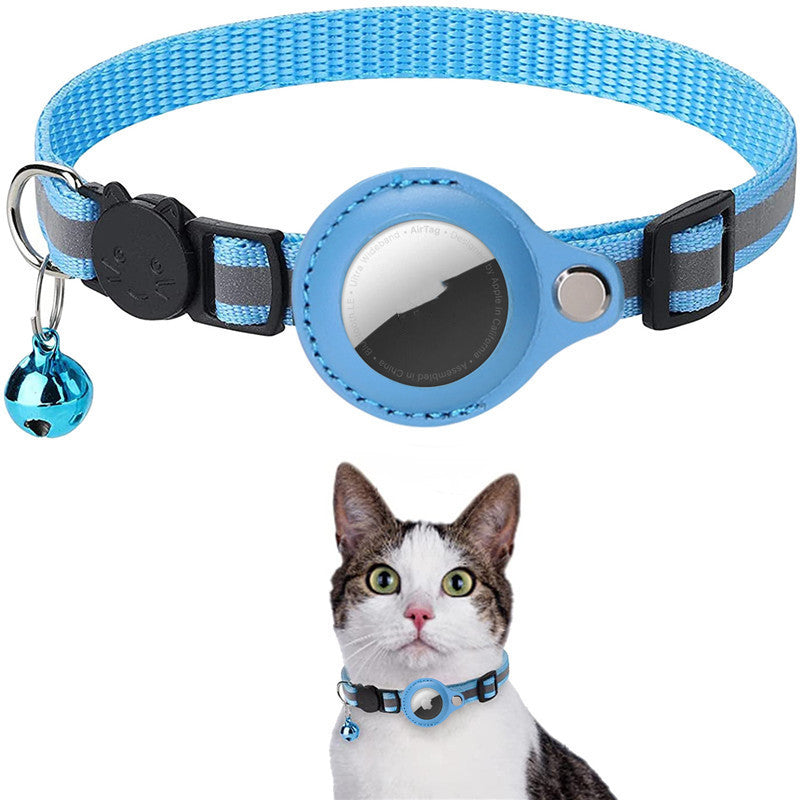 Reflective AirTag Pet Collar – Track & Protect Your Dog or Cat Anywhere