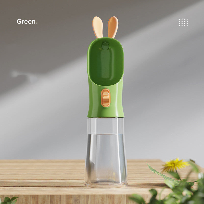 Portable Dog Water Bottle with Built-In Bowl | Leak-Proof Travel Dispenser
