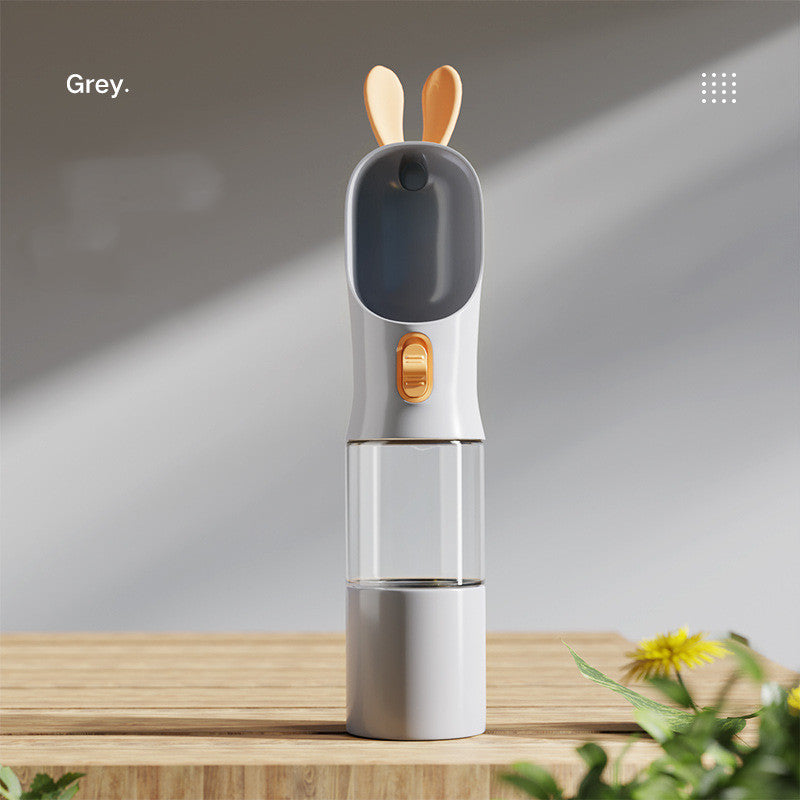 Portable Dog Water Bottle with Built-In Bowl | Leak-Proof Travel Dispenser