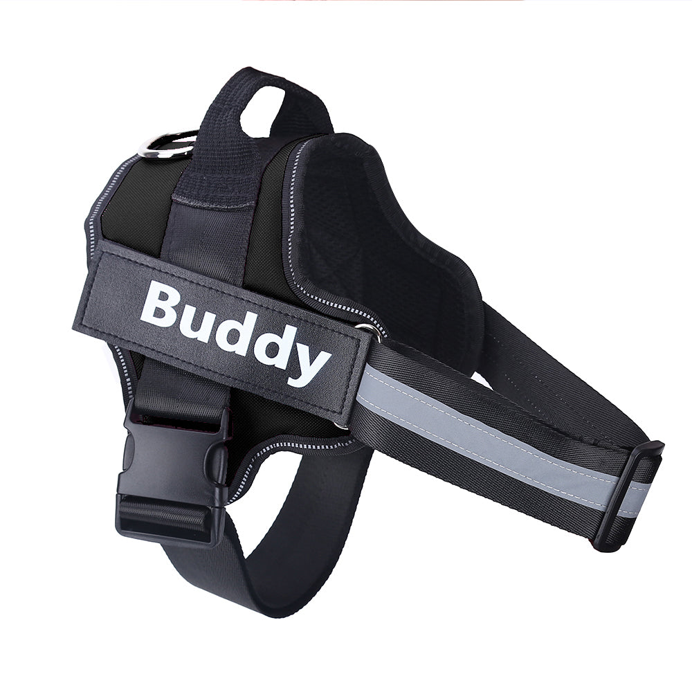 Custom No-Pull Dog Harness – Personalized Reflective Adjustable Vest for All Dog Sizes