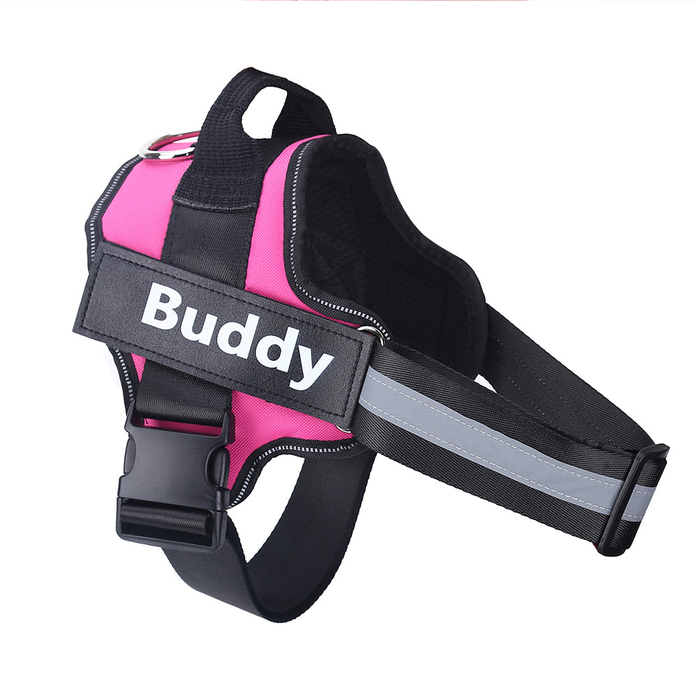 Custom No-Pull Dog Harness – Personalized Reflective Adjustable Vest for All Dog Sizes