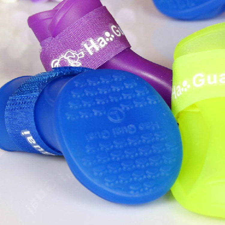 Waterproof Dog Rain Boots – Non-Slip Silicone Paw Protectors (4PCS Set)