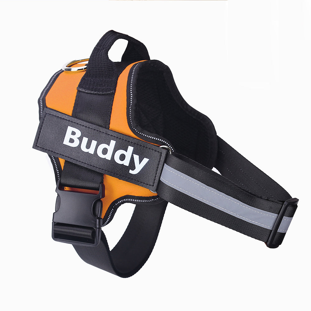 Custom No-Pull Dog Harness – Personalized Reflective Adjustable Vest for All Dog Sizes