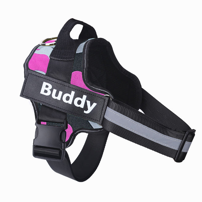 Custom No-Pull Dog Harness – Personalized Reflective Adjustable Vest for All Dog Sizes