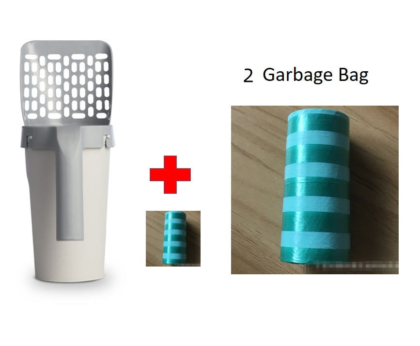 All-in-One Cat Litter Scoop Set with Storage Box – Clean & Odor-Control Solution