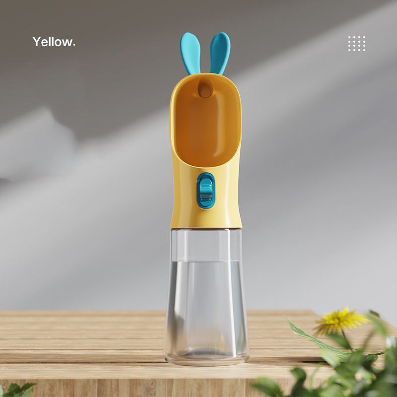 Portable Dog Water Bottle with Built-In Bowl | Leak-Proof Travel Dispenser