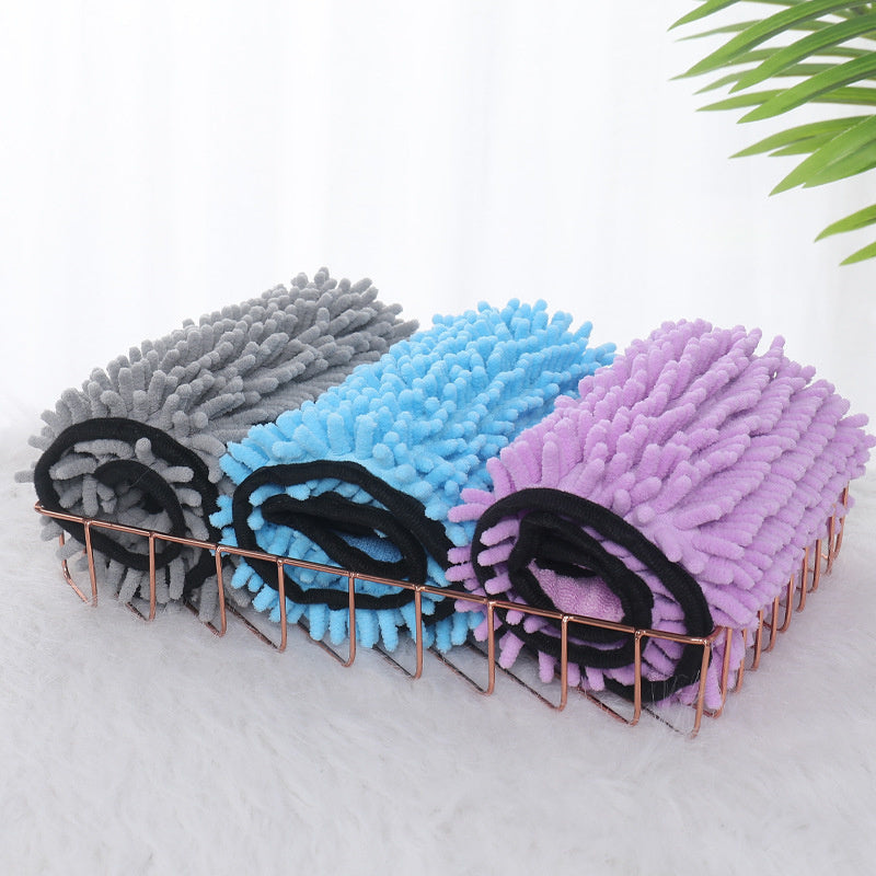 Super Absorbent Pet Drying Towel – Quick-Dry Microfiber Bath Wrap for Dogs & Cats