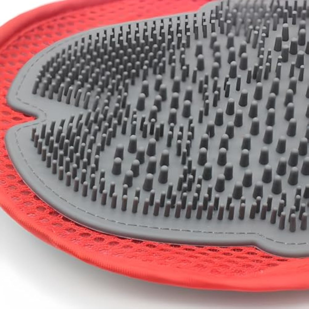 Pet Grooming Bath Glove – Hair Removal & Gentle Cleaning Brush Mitt