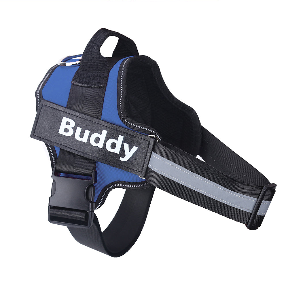 Custom No-Pull Dog Harness – Personalized Reflective Adjustable Vest for All Dog Sizes