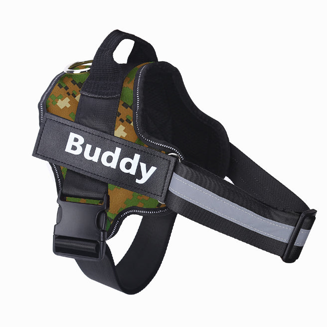 Custom No-Pull Dog Harness – Personalized Reflective Adjustable Vest for All Dog Sizes