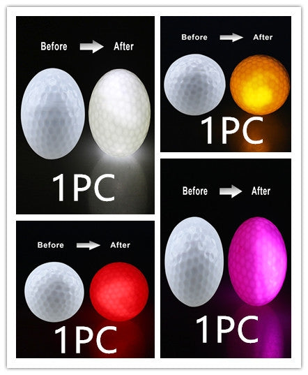 LED Light-Up Dog Balls (4 or 6 Pack) – Glow in the Dark Fetch Toy for Dogs & Night Golf Practice