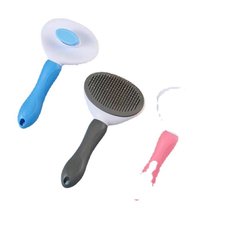 Self-Cleaning Pet Hair Remover Brush – Easy Grooming for Dogs & Cats
