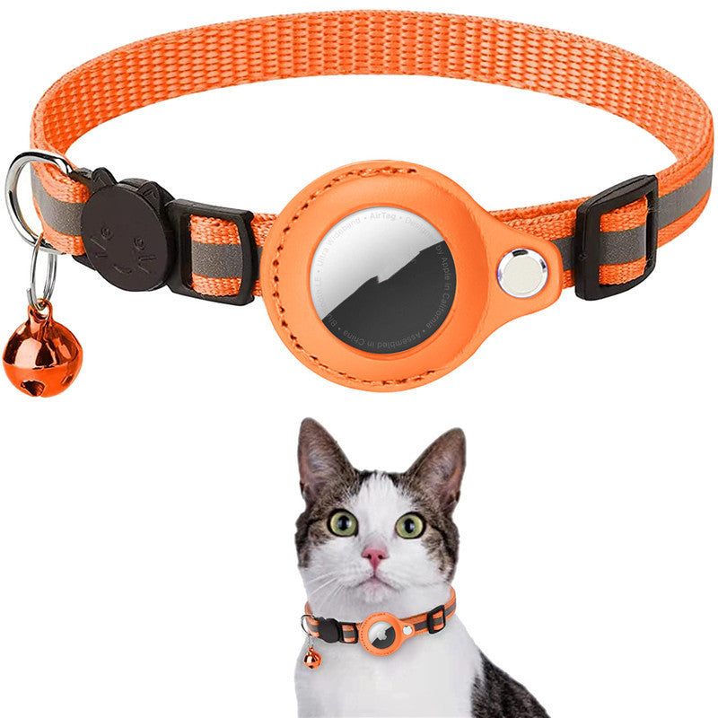 Reflective AirTag Pet Collar – Track & Protect Your Dog or Cat Anywhere