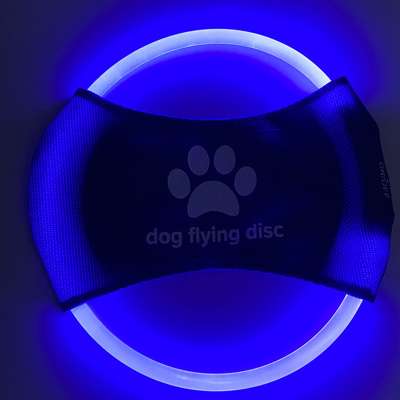 LED Glow Flying Disc for Dogs – Interactive Night Play & Training Toy