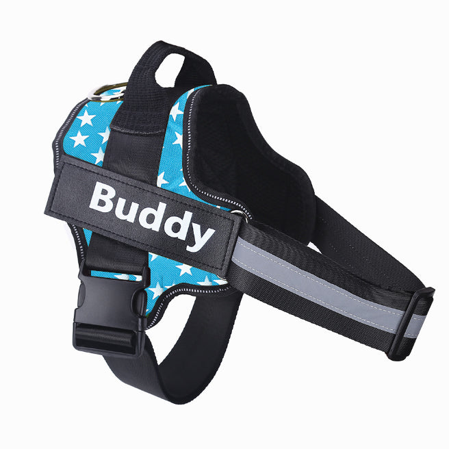 Custom No-Pull Dog Harness – Personalized Reflective Adjustable Vest for All Dog Sizes