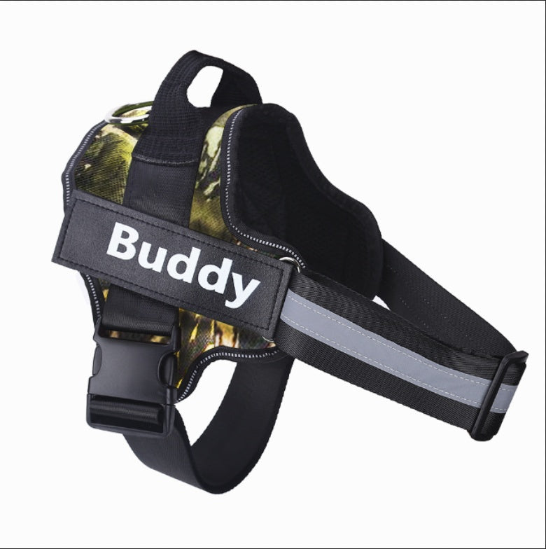 Custom No-Pull Dog Harness – Personalized Reflective Adjustable Vest for All Dog Sizes