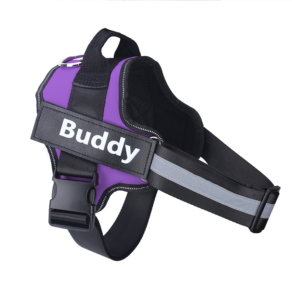 Custom No-Pull Dog Harness – Personalized Reflective Adjustable Vest for All Dog Sizes