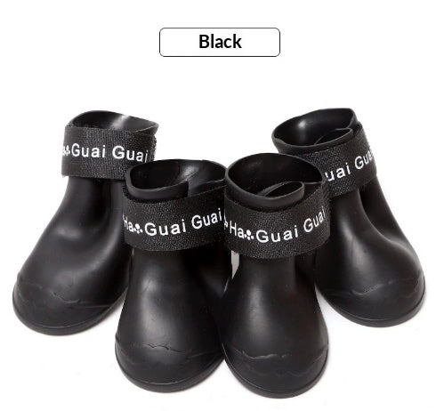 Waterproof Dog Rain Boots – Non-Slip Silicone Paw Protectors (4PCS Set)