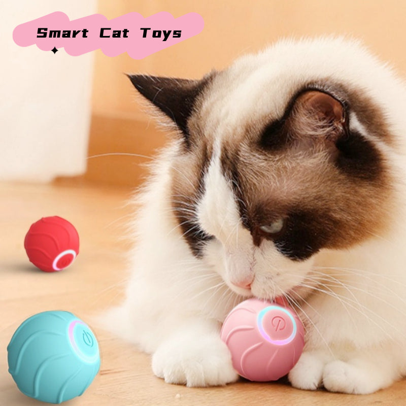 Smart Interactive Pet Ball – Automatic Rolling Toy for Dogs & Cats (Keeps Pets Active & Entertained)