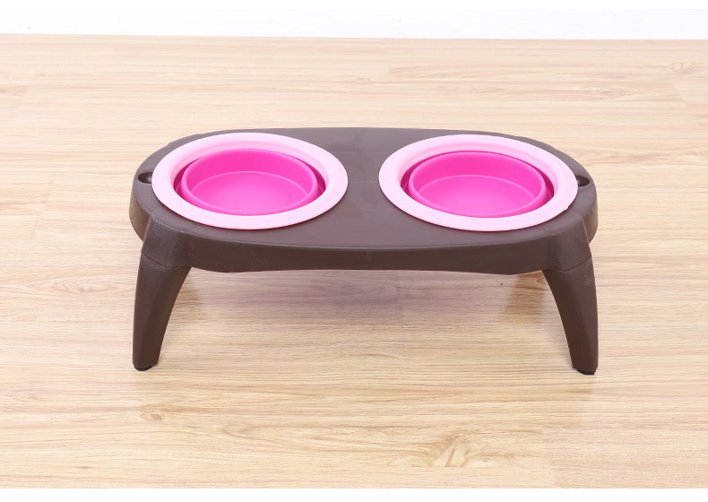 Portable Folding Pet Bowl Set – Collapsible Dog & Cat Food and Water Travel Bowls