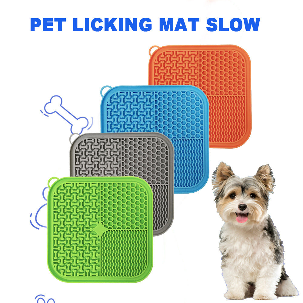 Calming Pet Lick Mat – Slow Feeder for Dogs & Cats | Reduces Anxiety, Boredom & Fast Eating