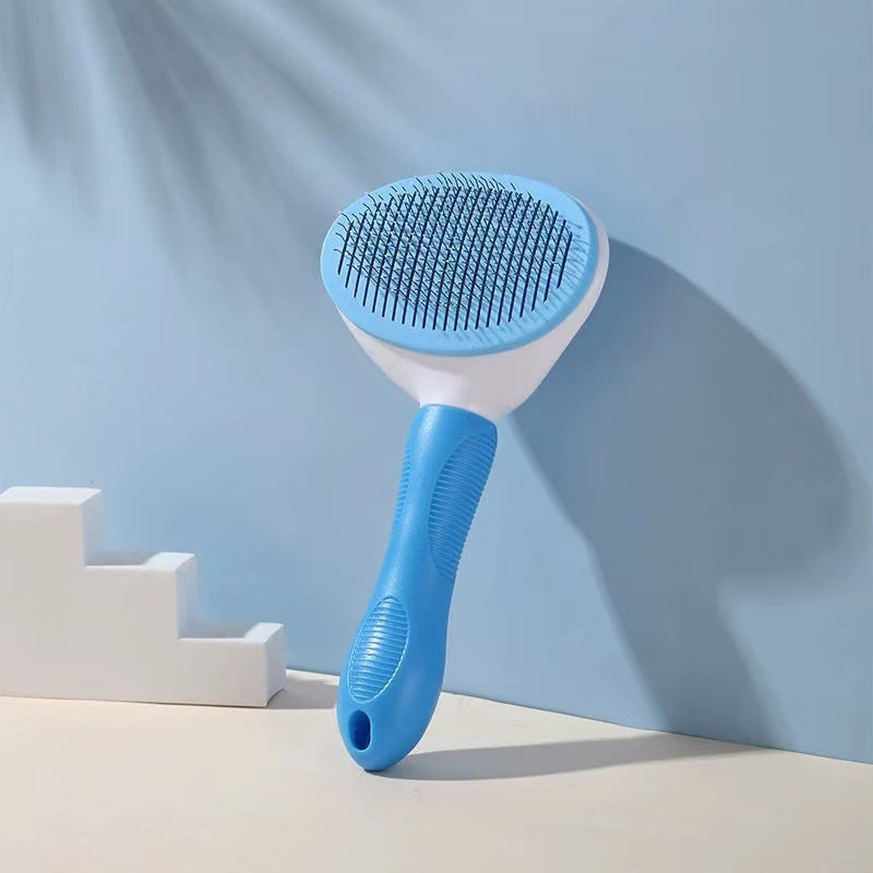 Self-Cleaning Pet Hair Remover Brush – Easy Grooming for Dogs & Cats