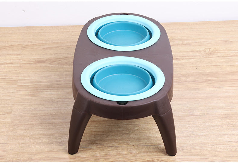 Portable Folding Pet Bowl Set – Collapsible Dog & Cat Food and Water Travel Bowls