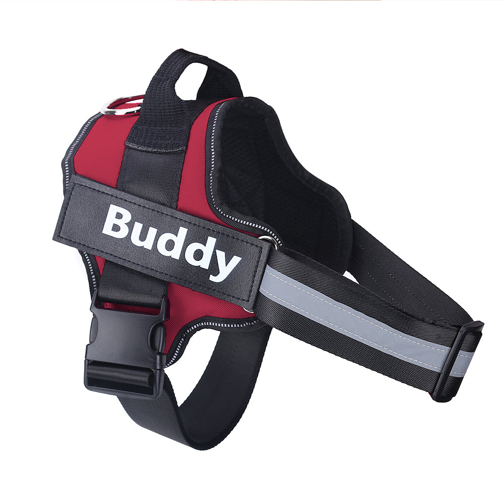 Custom No-Pull Dog Harness – Personalized Reflective Adjustable Vest for All Dog Sizes