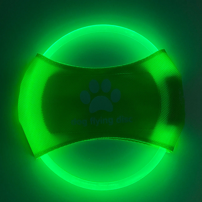 LED Glow Flying Disc for Dogs – Interactive Night Play & Training Toy