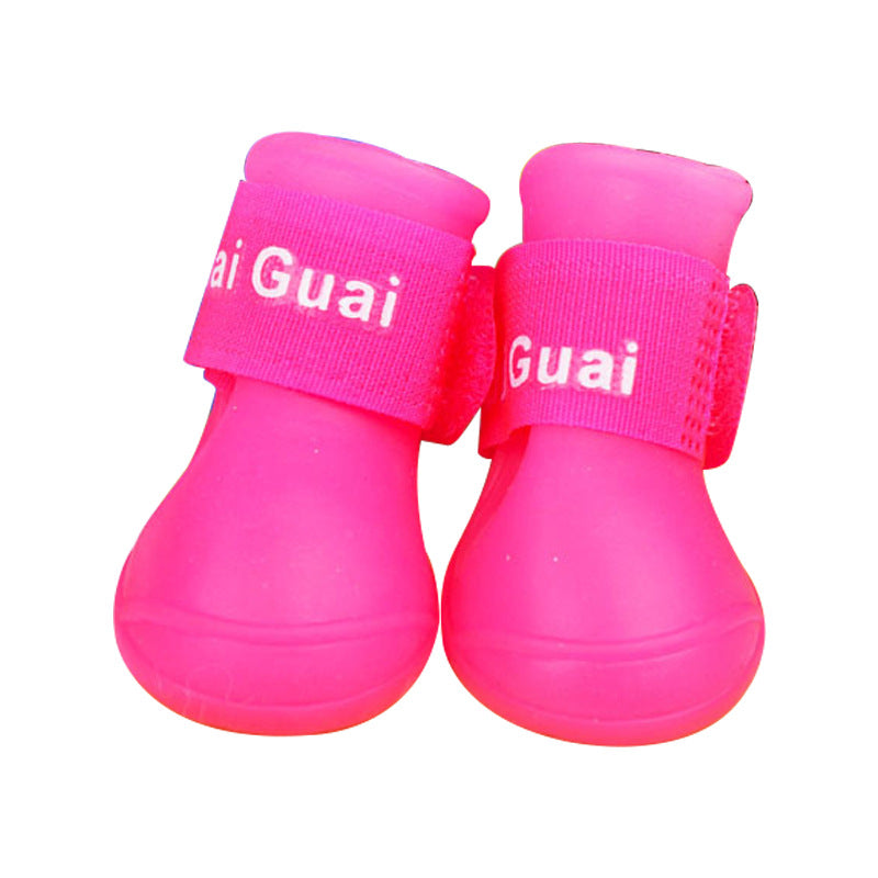 Waterproof Dog Rain Boots – Non-Slip Silicone Paw Protectors (4PCS Set)