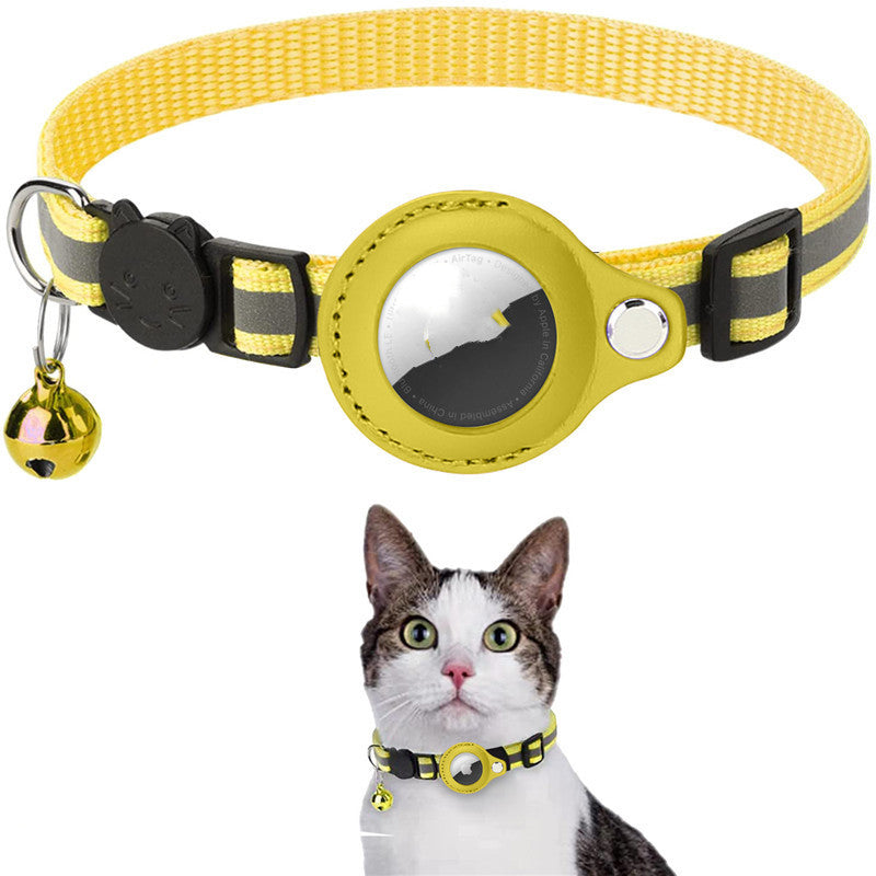 Reflective AirTag Pet Collar – Track & Protect Your Dog or Cat Anywhere
