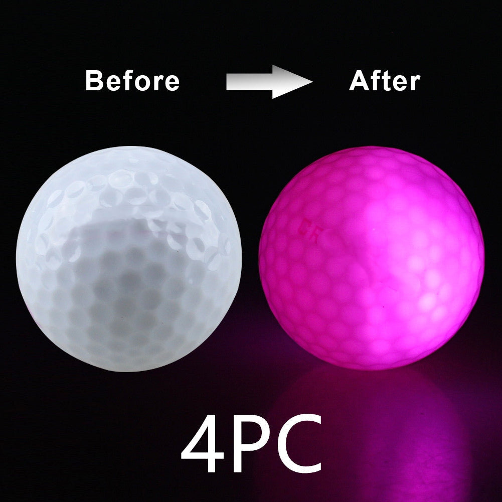 LED Light-Up Dog Balls (4 or 6 Pack) – Glow in the Dark Fetch Toy for Dogs & Night Golf Practice