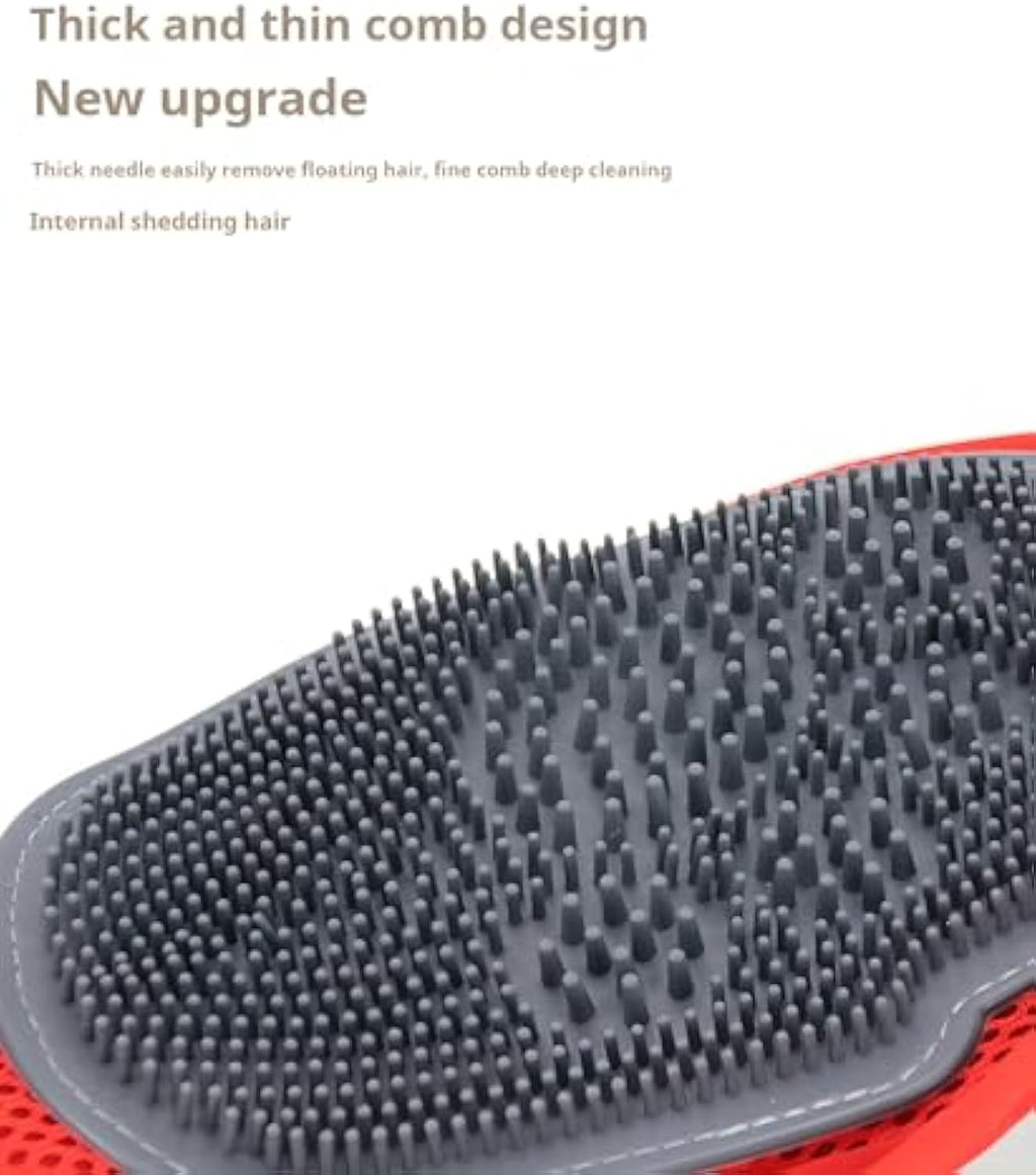 Pet Grooming Bath Glove – Hair Removal & Gentle Cleaning Brush Mitt