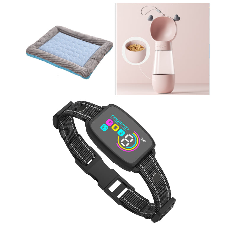 Smart Anti-Barking Dog Collar – Rechargeable, Waterproof Bark Control with Digital Display