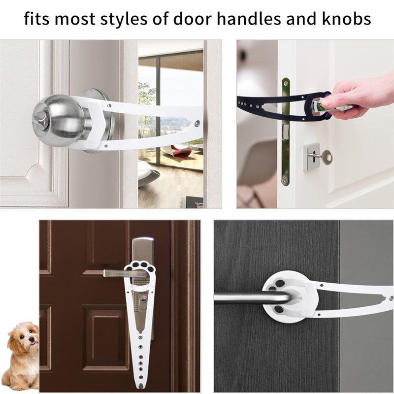 Smart Pet Door Lock – Keep Dogs Out, Let Cats In | Adjustable No-Dog Entry Door Strap