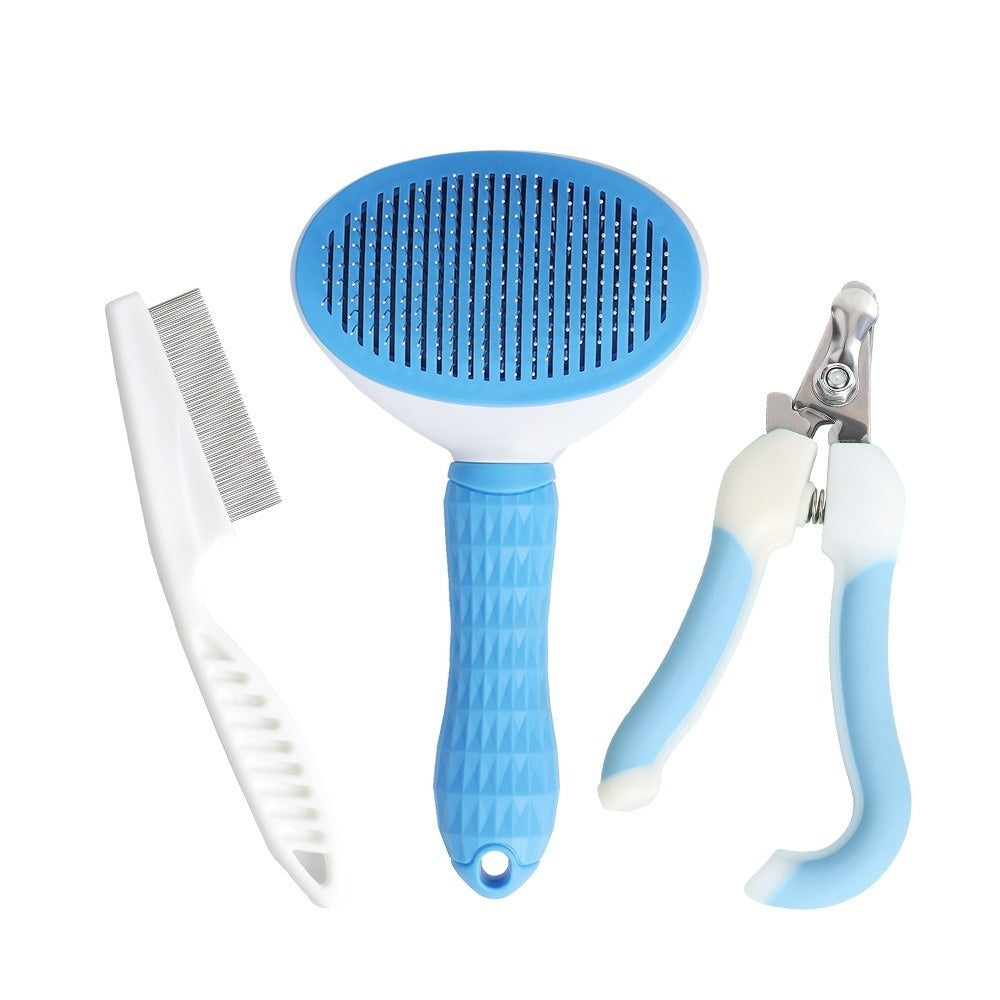 7-in-1 Pet Grooming Kit – Super Absorbent Towel, Brush, Bath Scrubber & Nail Care Set for Dogs & Cats