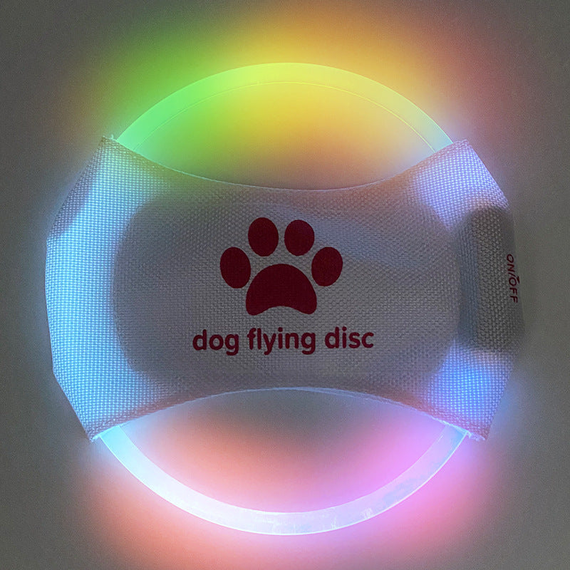 LED Glow Flying Disc for Dogs – Interactive Night Play & Training Toy