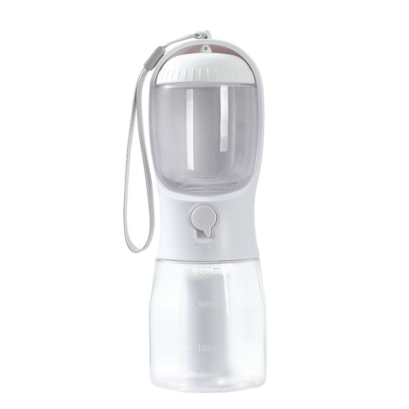 3-in-1 Portable Dog Water Bottle – Food Container & Waste Bag Dispenser