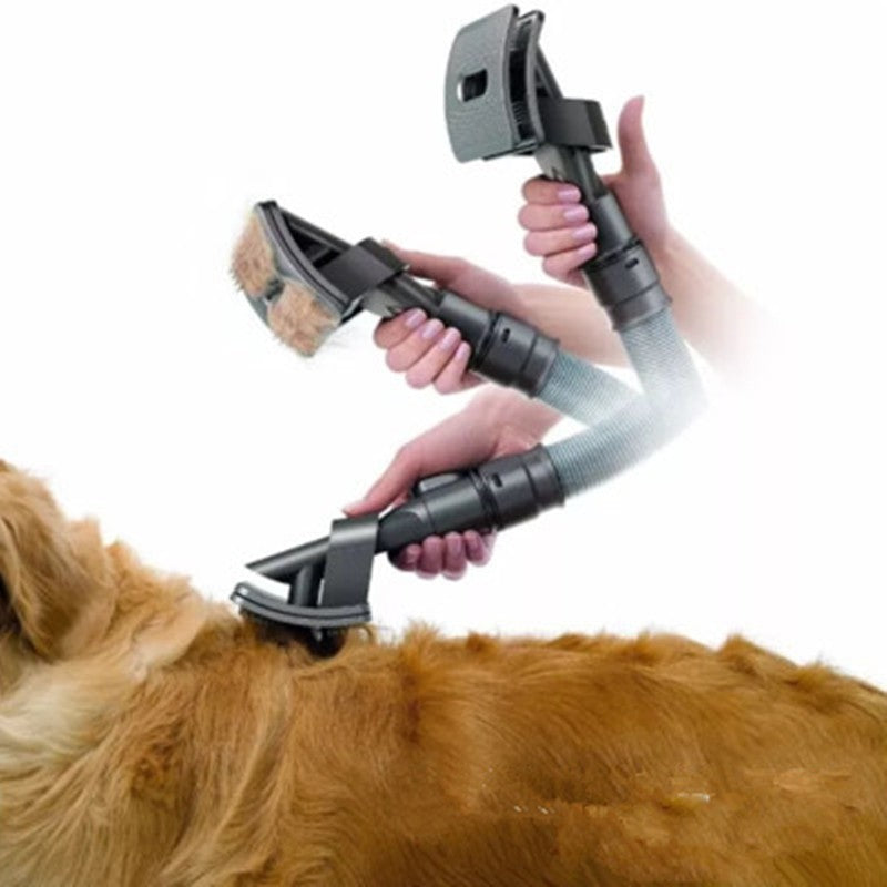 Pet Hair Vacuum Brush Attachment – Mess-Free Grooming Tool for Dogs & Cats