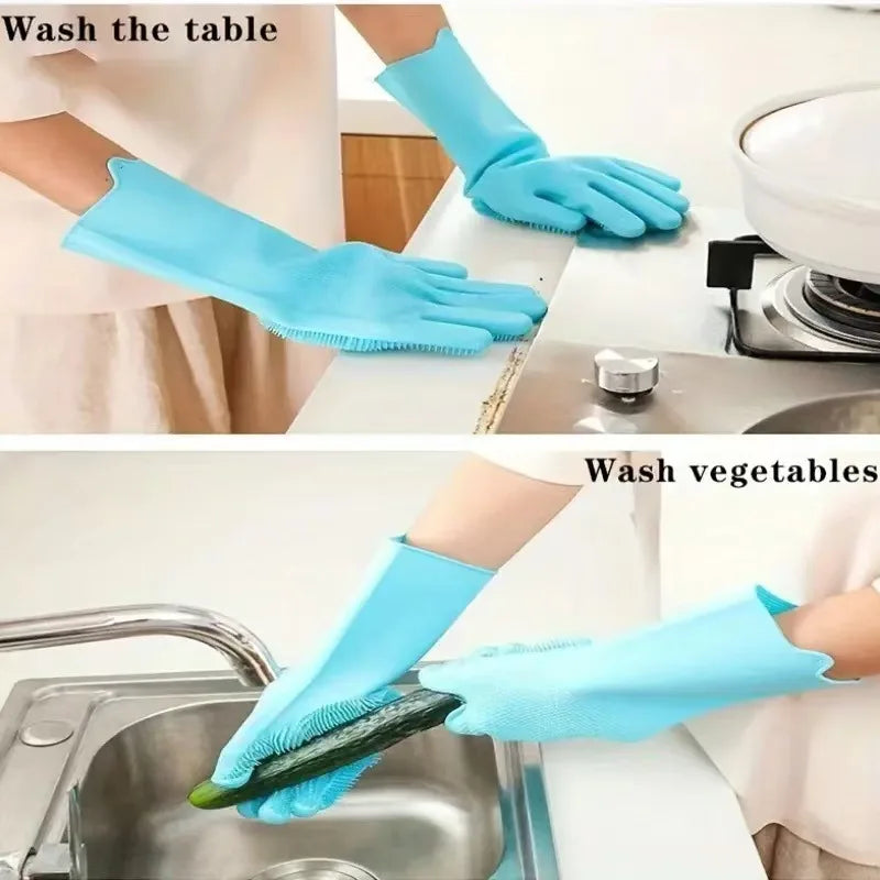 Pet Bathing Glove – Silicone Deshedding & Massage Brush for Dogs & Cats