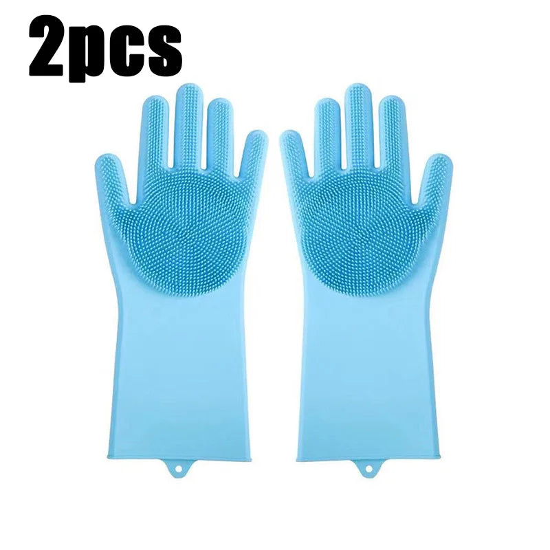 Pet Bathing Glove – Silicone Deshedding & Massage Brush for Dogs & Cats