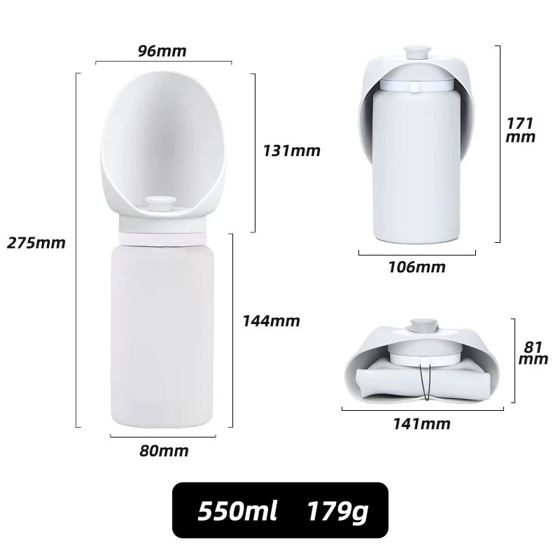 Portable Dog Water Bottle – Foldable Travel Water Cup for Pets