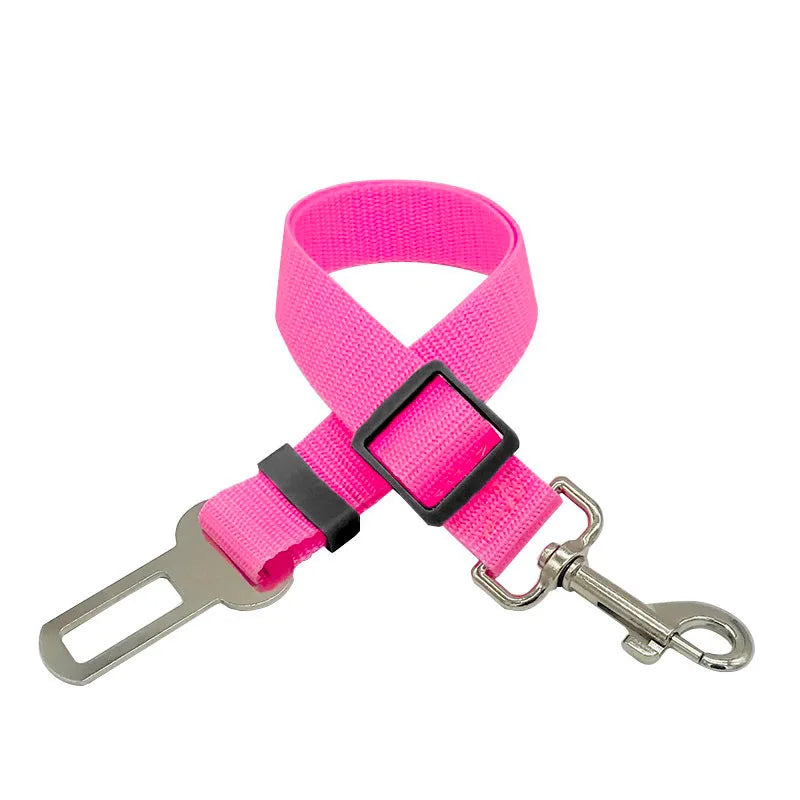 Adjustable Dog Car Seat Belt – Safety Harness Clip for Secure Travel