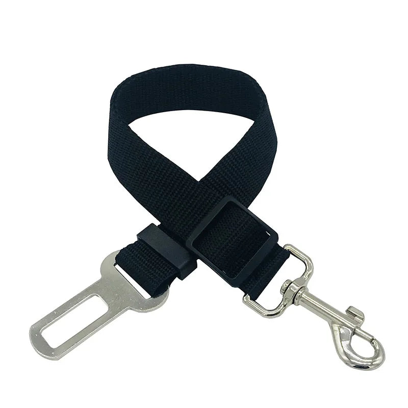 Adjustable Dog Car Seat Belt – Safety Harness Clip for Secure Travel
