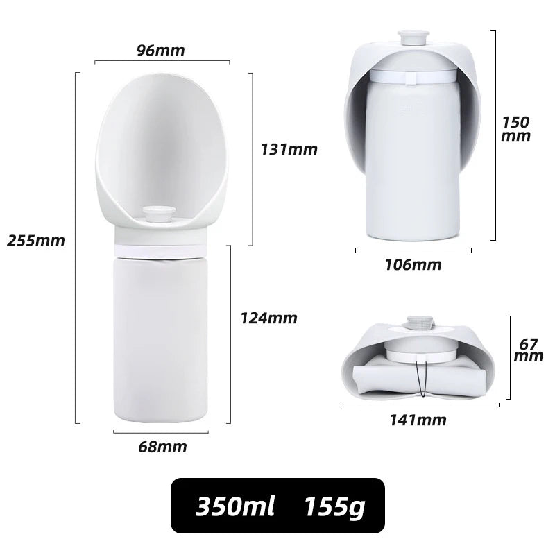 Portable Dog Water Bottle – Foldable Travel Water Cup for Pets