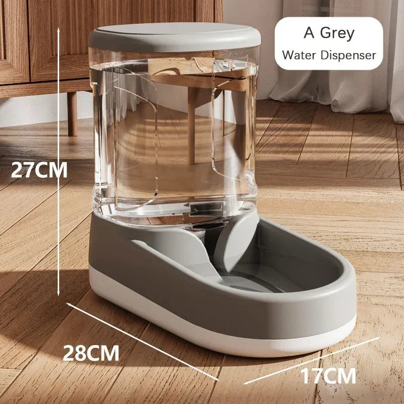 2-in-1 Automatic Pet Feeder & Water Dispenser – Large Capacity Gravity Food & Water Station for Cats & Dogs