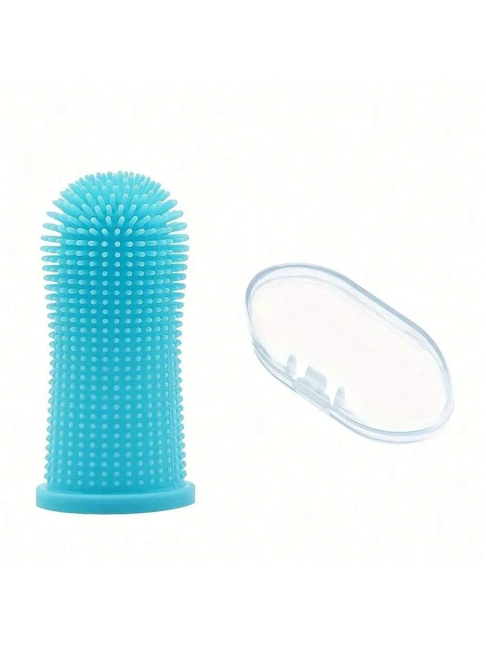 Silicone Pet Finger Toothbrush – Gentle Oral Cleaning for Dogs & Cats | Soft Bristles for Teeth & Gum Care