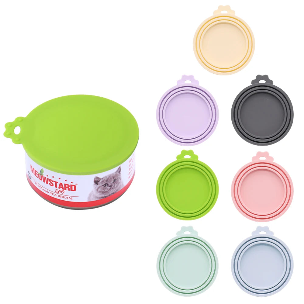 Reusable Silicone Pet Can Lid – Universal Fit for Dog & Cat Food Cans | BPA-Free, Airtight Seal Keeps Food Fresh